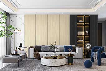 临夏轻奢风格-客厅