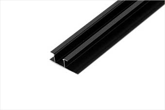 临夏航空纤维墙咔铝合金带灯中条(哑黑氧化)