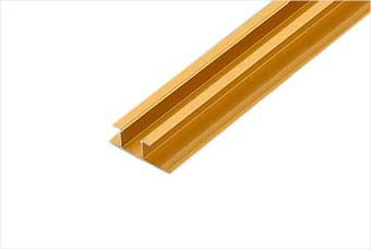 临夏航空纤维墙咔铝合金带灯中条（钛金氧化）